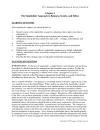 Management Chapter 3 Homework Instructors Manual Business Amp Society Carroll 10e