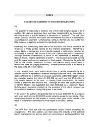 Chapter 2 Homework Lakeside Case The Clients Weak Internal Control