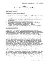 Management Chapter 13 Homework Question What Your Opinion The Consumer Movement