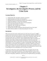 Criminal Law Chapter 3 Rules For The Crime Scene Investigator
