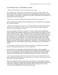 Management Case&nbsp;10 Homework Given The Strong Need For Payday Loans