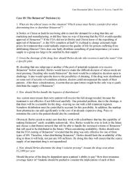 Management Case&nbsp;18 Homework When Considering Availability Berlex Should Note That