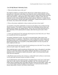 Management Case&nbsp;20 Homework Big Pharma Needs Enormous Sums Money Conduct