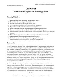 Criminal Law Chapter 19 Detection Fire Accelerants Several Types Portable Equipment