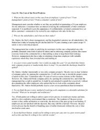 Management Case&nbsp;31 Homework Termination After Years Service Seems Extreme This