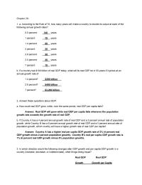 Economics Chapter 20 Coun Twice That Country After Century Suppose