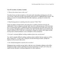 Management Case&nbsp;33 Homework April From This Behavior Given That Her