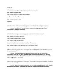 Economics Chapter 23 Why Would Increase Planned Investment Increase Real
