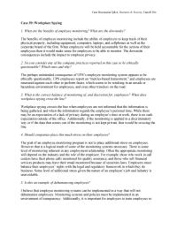 Management Case&nbsp;39 Homework There Some Level Monitoring Inherent Any Employment
