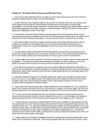 Economics Chapter 26 Fed Policy Variables Ask Students Why The