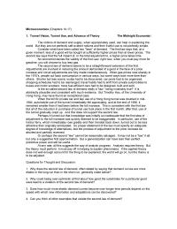 Economics Chapter 10-17 But Theory Particular Kind Market Context That