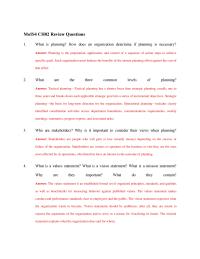 Chapter 2 Tactical planning—Tactical planning has a shorter