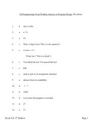 Chapter 5 Write conditional expressions to perform the following