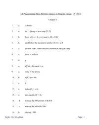 Chapter 8 From Problem Analysis to Program Design