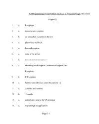 Chapter 12 Nan The Selection Statements Cannot Used
