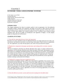 Economics Chapter 2 The Texts Approach However Assume That Resources