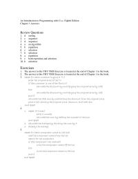 Programming Languages Chapter 1 Homework Introduction Programming With C Eighth Edition