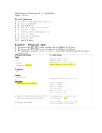 Programming Languages Chapter 4 Car Display Total Expenses Cout