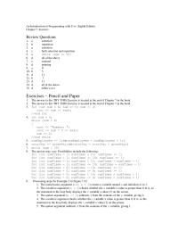 Programming Languages Chapter 7 Calculate the ending balance by adding
