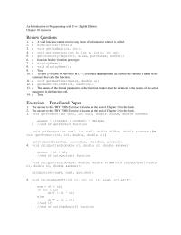 Programming Languages Chapter 10 The Answer This Try This Exercise Located
