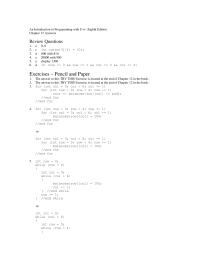 Programming Languages Chapter 12 Introduction Programming With Review Questions