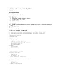 Programming Languages Chapter 15 Double Name Price End Assign item Method