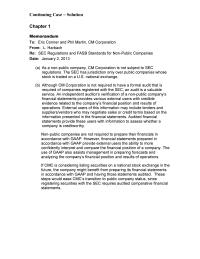 Chapter 1 Audited Financial Statements Provide These Users With