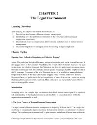 Human Resources Chapter 2 Enforcing Equal Employment Opportunity The Equal&nbsp;