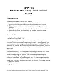 Human Resources Chapter 5 When Used For Job Analysis The Critical
