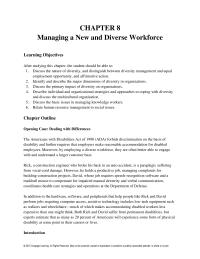 Human Resources Chapter 8 Diversity And Social Change Diversity Organizations Both