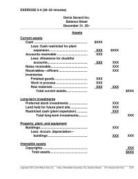 Chapter 5&nbsp;An assumption made here is that cash included the&nbsp;restricted