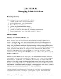 Human Resources Chapter 11 While the majority of workers ended up voting against