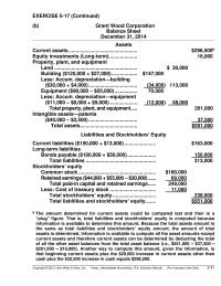 Chapter 5 The amount determined for current assets could be computed