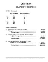 Chapter 6 The unknown interest rate is calculated by first dividing&nbsp;