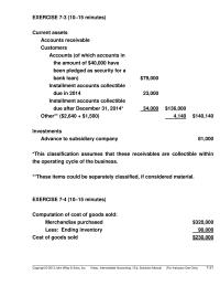 Chapter 7 This classification assumes that these receivables&nbsp;