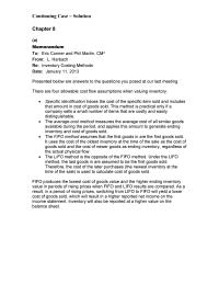 Chapter 8 Inventory Will Also Reported Higher Value The