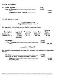Chapter 10 Use appraised values to break-out the lump-sum