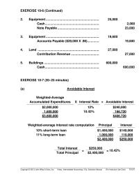 Chapter 10 GAAP identifies assets which qualify for interest capitalization