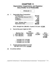 Chapter 11 The amounts to be recorded on the books of Darby