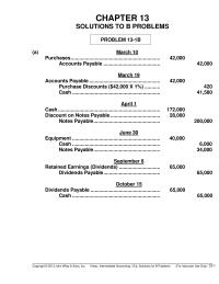 Chapter 13 Current Liabilities Warranty Liability 189750 Longterm
