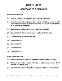 Chapter 14 Interest Expense For The Period From January
