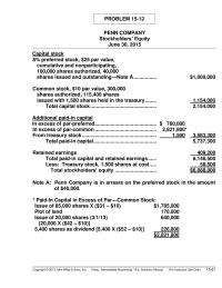 Chapter 15 The Stock Dividend Results Increase The Amount
