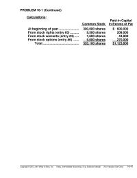 Chapter 16 That Portion The Proceeds Assigned The Warrants