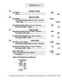 Chapter 17 The Unrealized Holding Loss The Difference Between