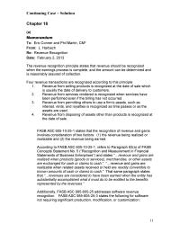 Chapter 18 Revenue from disposing of assets other than products