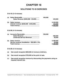 Chapter 18 Gee would recognize revenue by discounting&nbsp;