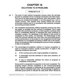 Chapter 18&nbsp;The disadvantage is that&nbsp;when the contract extends