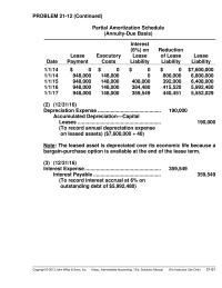 Chapter 21 The Cost The Lease Matched With Revenue