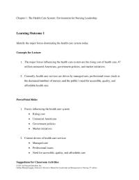 Nursing Chapter 1 Homework Potential Leadership And Management Capabilities Individuals