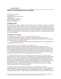 Economics Chapter 13 The Federal Reserve System The Fed Was